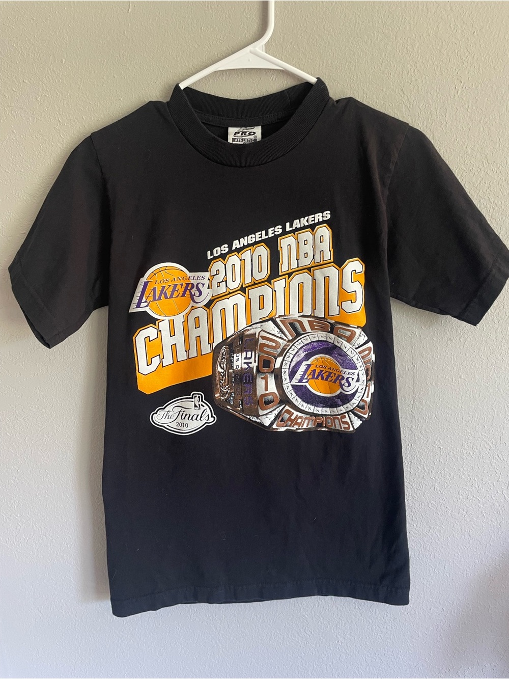 Los Angeles Lakers 2010 NBA Champions Black Tee